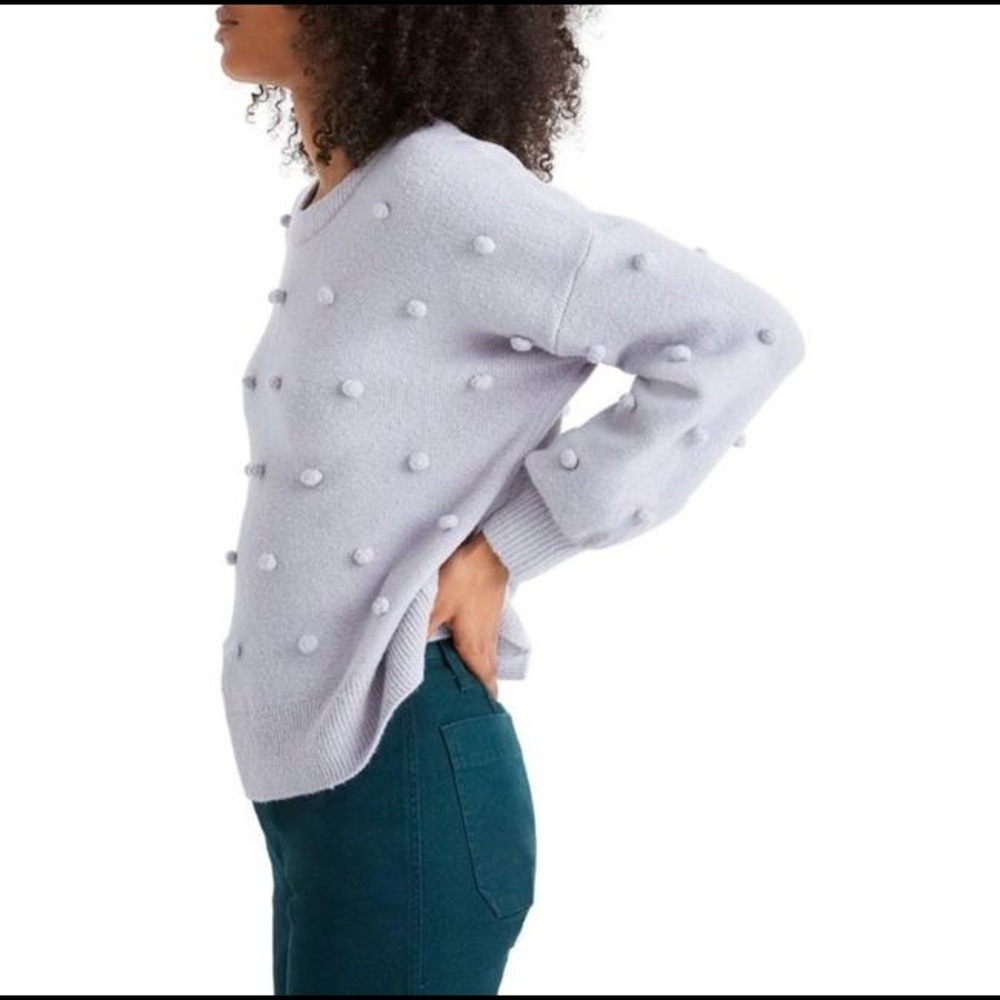 Madewell Brockton Bobble Lilac Sweater - Picture 5 of 5